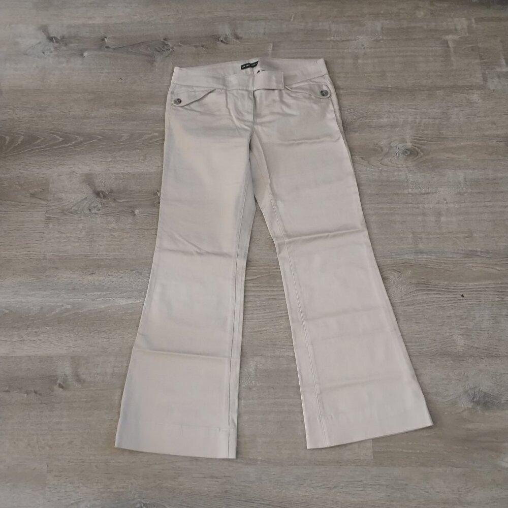 New York & Company Tan Wide-Leg Trousers